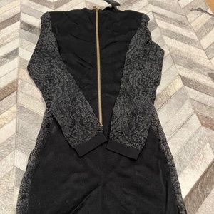 Brand New Balmain Lace Panel Dress FR38